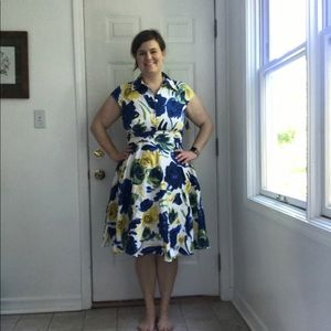 Floral Fit and Flare Dress NWT